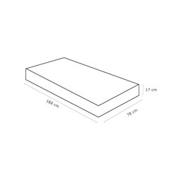 Colchão Solteiro Ortobom Physical Resistente Branco com Detalhe Lilás 17x78x188 - 4