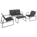 Ver imagem 4 de Conjunto para Jardim Weekend 3 Cadeira + Mesa Cinza Bel