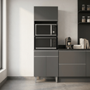 Ver imagem 5 de Armário Torre Quente Maia P/ Cozinha Modulada Forno Microondas 60cm Moderno Compacto 3 Portas 1 Gave