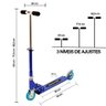 Patinete Duas Rodas Infantil Dm Radical Azul Dobrável - 3