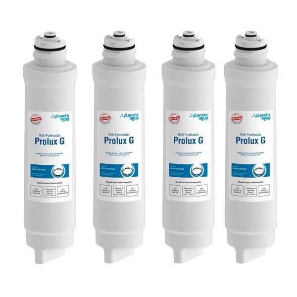 Kit 4 Refil Filtro Prolux G Para Purificador Electrolux Acqua Clean Paufcb30 Pappca40 Pa21g Pa26g