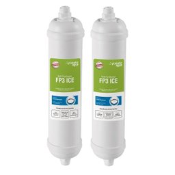 Kit 2 Refil Filtro Externo Planeta Água FP3 ICE Geladeira Side by Side Electrolux Samsung LG T33 - 1 Kit 2 Refil Filtro Externo Planeta Água FP3 ICE Geladeira Side by Side Electrolux Samsung LG T33 - 1