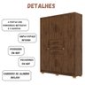 Guarda Roupa Casal Taurus 6 Portas Imbuia Rústico Vila Rica - 3