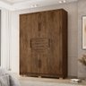 Guarda Roupa Casal Taurus 6 Portas Imbuia Rústico Vila Rica - 10