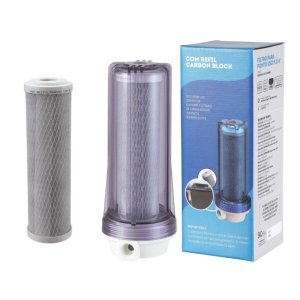 Filtro Água 9 3/4 Ponto de Uso Bbi Pou 230 Carvão Ativado Remove Cloro + Refil