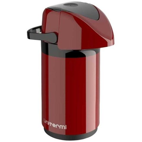 Garrafa térmica pressão 600mls até 12 horas Vermelha Verona
