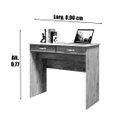 Ver imagem 3 de Escrivaninha EJ Móveis 2 Gavetas 90cm