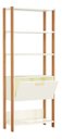 Ver imagem 4 de Estante MDF c/ 1 Porta Basculante 73cm - TW402 - Whitte/Freijo