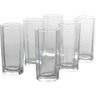 Jogo de copos 6 peças de vidro Long Drink 340mls Geometria - 1