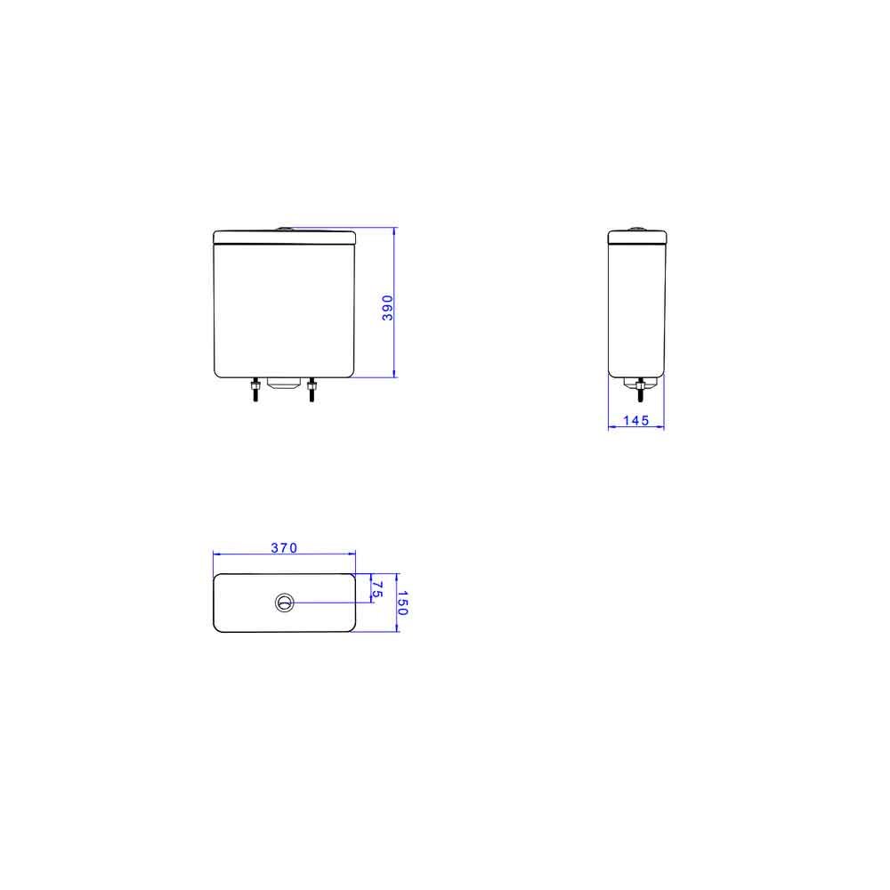 Caixa Acoplada Axis Duo Barbante Quadra/polo/unic/piano - Deca Deca Loucas - 3