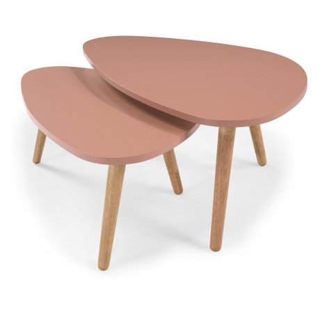 Conjunto Mesa de Centro Orgânica Mocca