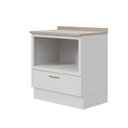 Ver imagem 4 de Balcão Planejado com Nicho para Forno com Tampo Marselha CabeCasa MadeiraOriginals Branco