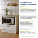 Ver mais imagens de Balcão Planejado com Nicho para Forno com Tampo Marselha CabeCasa MadeiraOriginals Branco