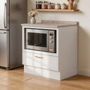 Ver imagem 2 de Balcão Planejado com Nicho para Forno com Tampo Marselha CabeCasa MadeiraOriginals Branco