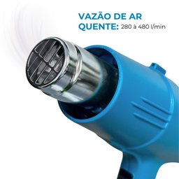 Soprador Térmico 2000w com 7 Acessórios 2 Temperaturas 350° 600° Cabo 1,7m Importway Iwsta - 7