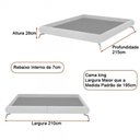 Ver imagem 6 de Cama Japonesa com Cabeceira Almeriaharu King Bouclé Off White - Sallar Home