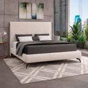 Ver imagem 7 de Cama Japonesa com Cabeceira Almeriaharu King Bouclé Off White - Sallar Home