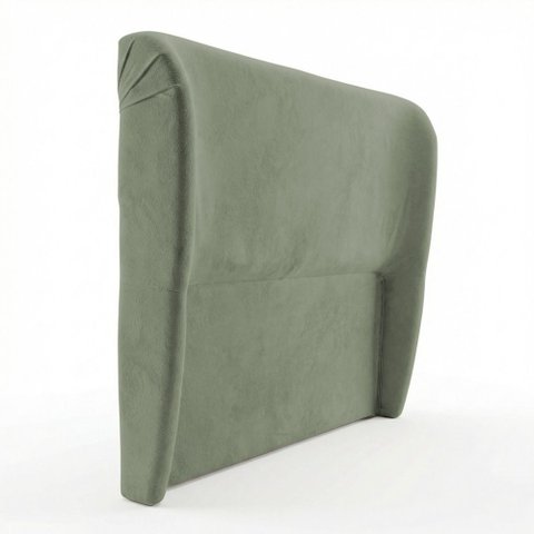 Cabeceira para Cama Box Casal Padrão Liah 140cm Bouclê Verde Menta - Abmaza