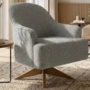 Ver imagem 2 de Poltrona Decorativa Naomi Base Giratoria Boucle Tce 1018 Moll