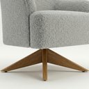 Ver imagem 7 de Poltrona Decorativa Naomi Base Giratoria Boucle Tce 1018 Moll
