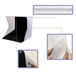 Mini Estúdio Fotográfico Led 2 Fundos - 9