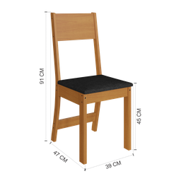 Conjunto Sala de Jantar Fidelitá Espanha 90cm com 4 Cadeiras  - 6