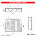 Ver imagem 4 de Canal Úmido Organizador Calha de Cozinha em Aço Inox 304 C/3 Módulos e Tampa 50x40 - Tubrax