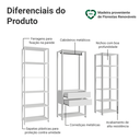 Ver imagem 5 de Guarda-Roupa Closet Modulado 2 Gavetas 188 cm Valencia Madesa