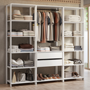 Ver imagem 1 de Guarda-Roupa Closet Modulado 2 Gavetas 188 cm Valencia Madesa