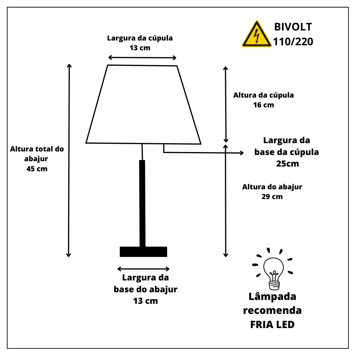 Kit 2 Abajur Quarto Pé Quadrado Madeira Mdf Cúpula Tradicional - 4