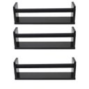 Ver imagem 1 de Porta Livros Infantil De Parede - Preto 3pç