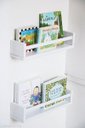 Ver imagem 2 de Porta Livros Infantil De Parede - Branca 3pc