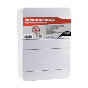 Quadro Distribuição 16 Disjuntores Din Br Sobrepor Forceline