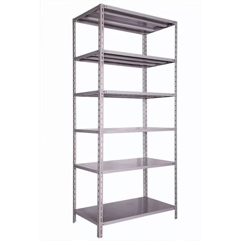 Estante Armário de Aço 6 Bandejas 90cm Cinza Suporta 240kg