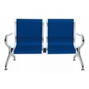 Ver imagem 2 de Cadeira Longarina Cromada 2 Lugares