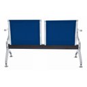 Ver imagem 4 de Cadeira Longarina Cromada 2 Lugares