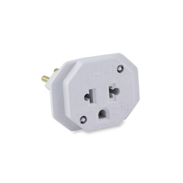 Adaptador 10A Branco Force Line - 1