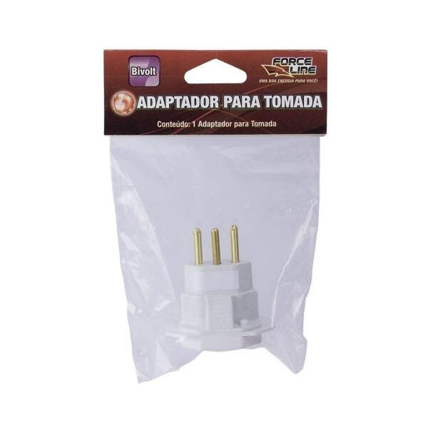 Adaptador 10A Branco Force Line - 2