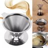 Coador de Cafe Aço Inox Reutilizavel Ecologico Tamanho 101 - 1