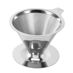 Coador de Cafe Aço Inox Reutilizavel Ecologico Tamanho 101 - 2