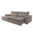 Ver imagem 3 de Sofá Estilo Veludo 02 Módulos de 120m B25cm Meu Sofá Online B026 Veludo Prata