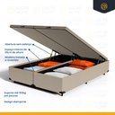 Ver imagem 3 de Cama Box Baú com Colchão de Molas Ensacadas Pillow Top Neve Queen 158 Cm