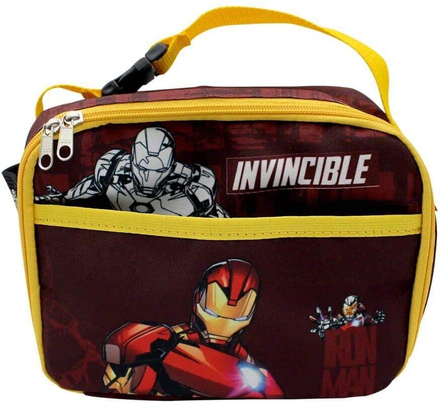 LANCHEIRA TERMICA 2 BOLSOS IRON MAN - 1