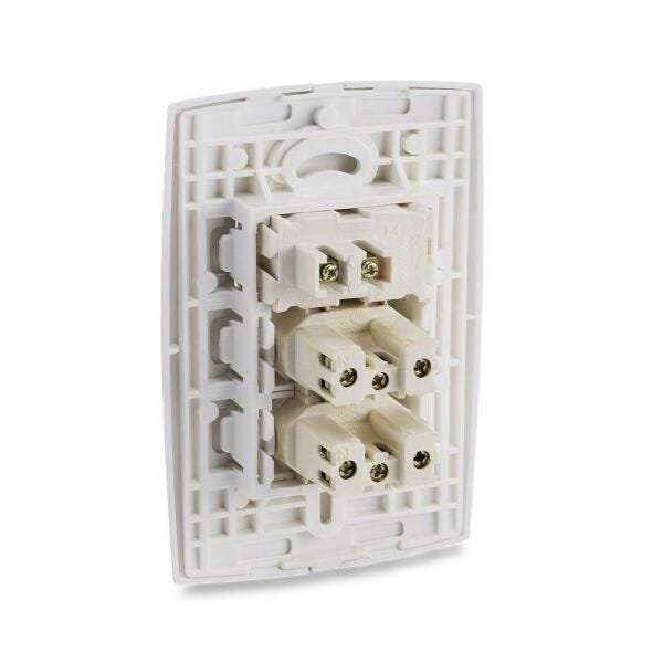 Conjunto 1 Interruptor 2 Tomadas Force Line - 5