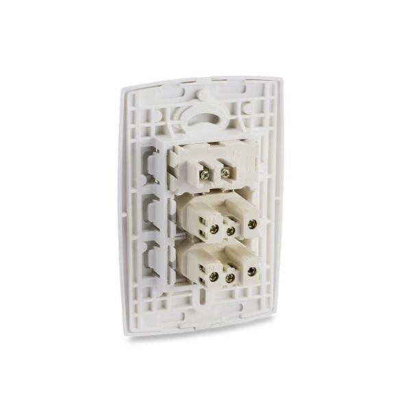 Conjunto 1 Interruptor 2 Tomadas Force Line - 3