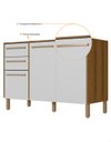 Ver imagem 5 de Balcão Multiuso para Cozinha Area Serviço Yaro 120cm Branco