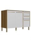 Ver imagem 3 de Balcão Multiuso para Cozinha Area Serviço Yaro 120cm Branco