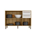 Ver imagem 4 de Balcão Multiuso para Cozinha Area Serviço Yaro 120cm Branco