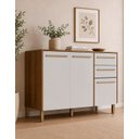 Ver imagem 1 de Balcão Multiuso para Cozinha Area Serviço Yaro 120cm Branco