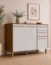 Ver imagem 1 de Balcão Multiuso para Cozinha Area Serviço Yaro 120cm Branco